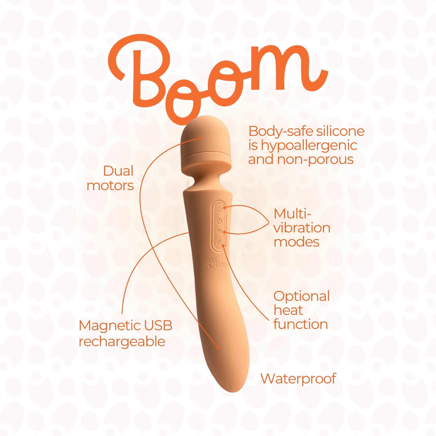 Boom Double-Ended G-Spot Wand Vibrator | Oboo Boom Double-Ended G-Spot Wand Vibrator | Oboo