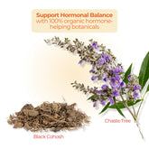 Close-up of juicy orange slices and a glass dropper, paired with a label stating Sweet Orange Oil’s benefits on libido and creativity.