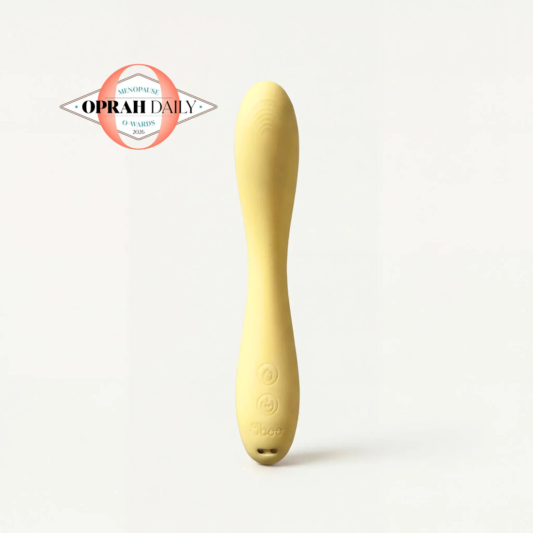 Yellow Oboo Woosh Warming Wand - pleasure wand for midlife women - Oprah Daily award winner
