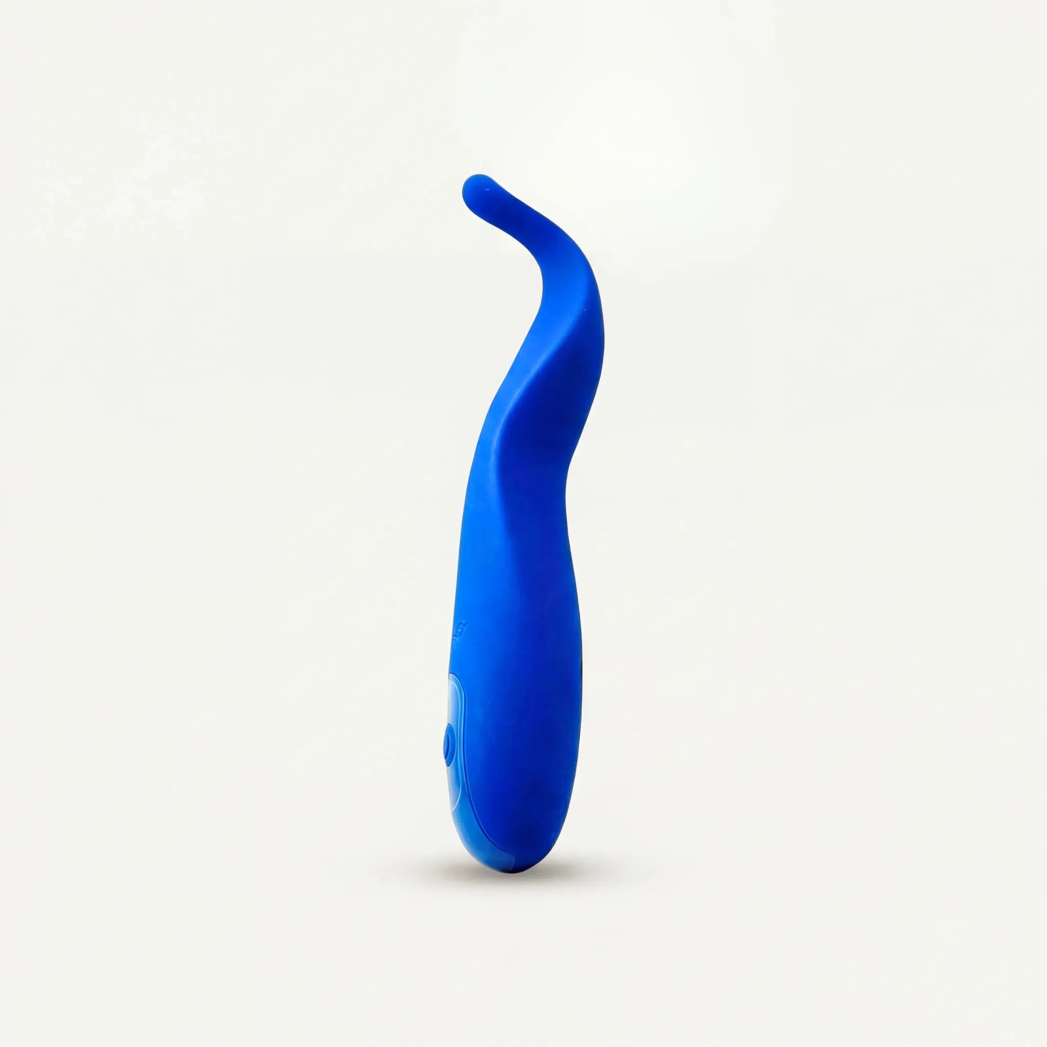 Blue Nook Clitoral Massager by Oboo — curved silicone vibrator designed to keep pleasure in play during partnered intercourse